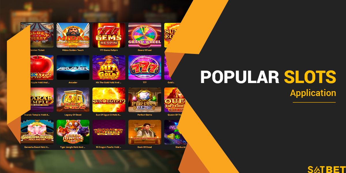 Popular slots in the casino